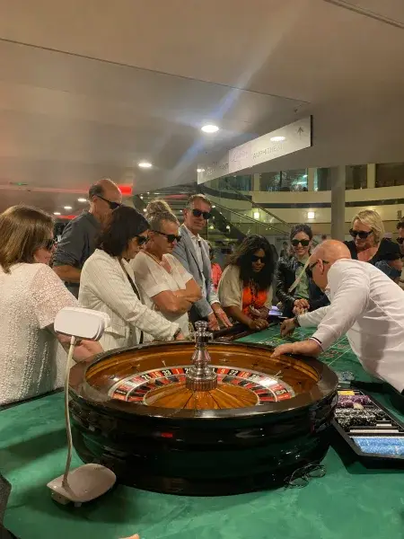 Animation casino roulette en soirée